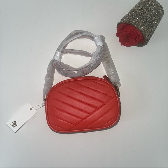 Tory Burch Kira Camera Bag In Bright Samba Color- New W/ Tag & Dust Bag- Reemoly - Picture 15 of 16